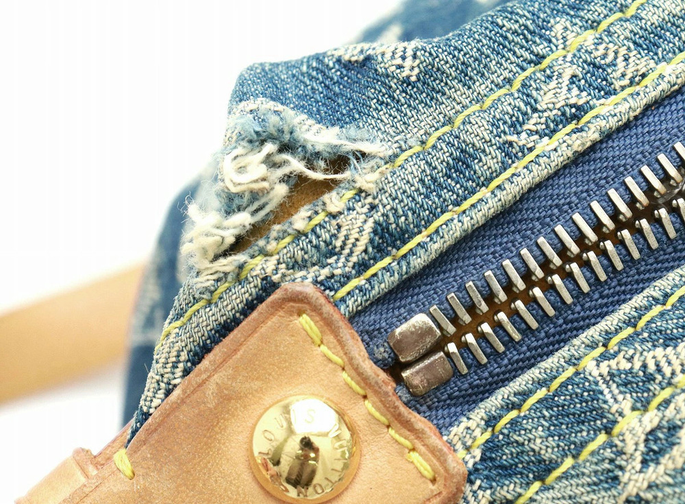 Louis Vuitton Shoulder Denim Strap Long One Monogram Baggy Bag - Picture 8 of 9